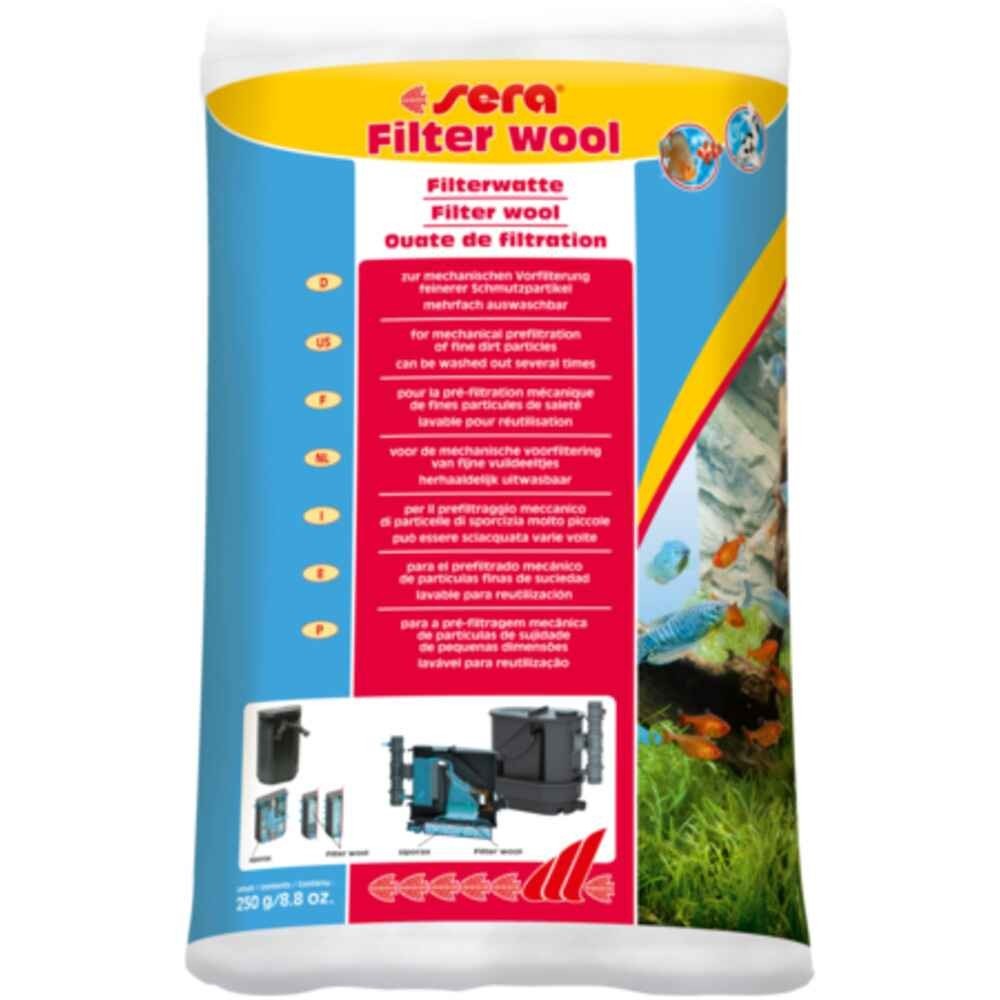 Confezione di Sera lana filtrante per filtro acquario d'acqua dolce e marino in vendita su Tropical Life