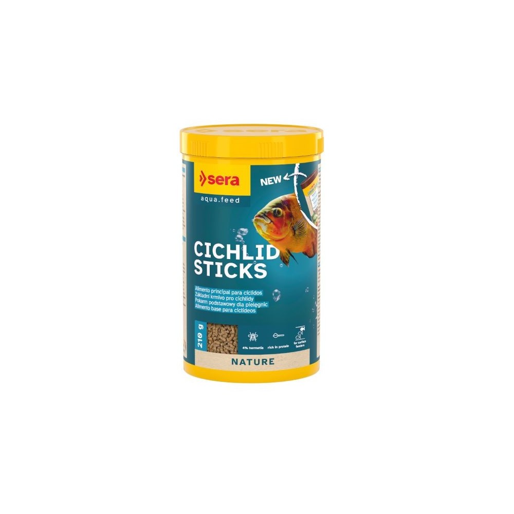 Sera Cichlids Sticks Nature: Mangime Ciclidi Grandi | Tropical Life