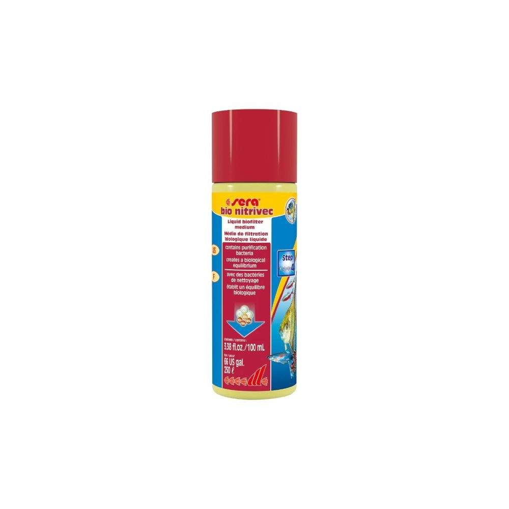 Confezione di Sera Bio Nitrivec starter batterico vivo per filtro acquario in vendita su Tropical Life