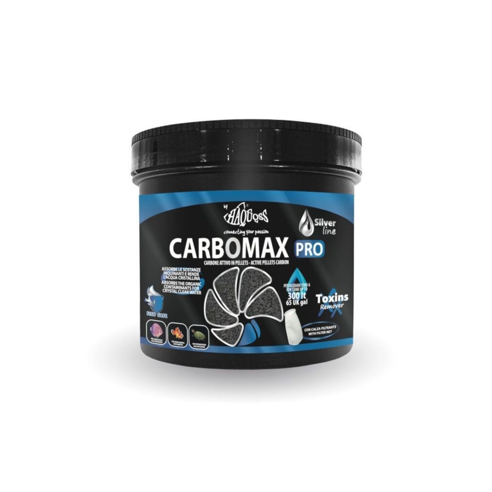 Confezione di HAQUOSS CARBOMAX PRO 500ml/450GR in vendita su Tropical Life